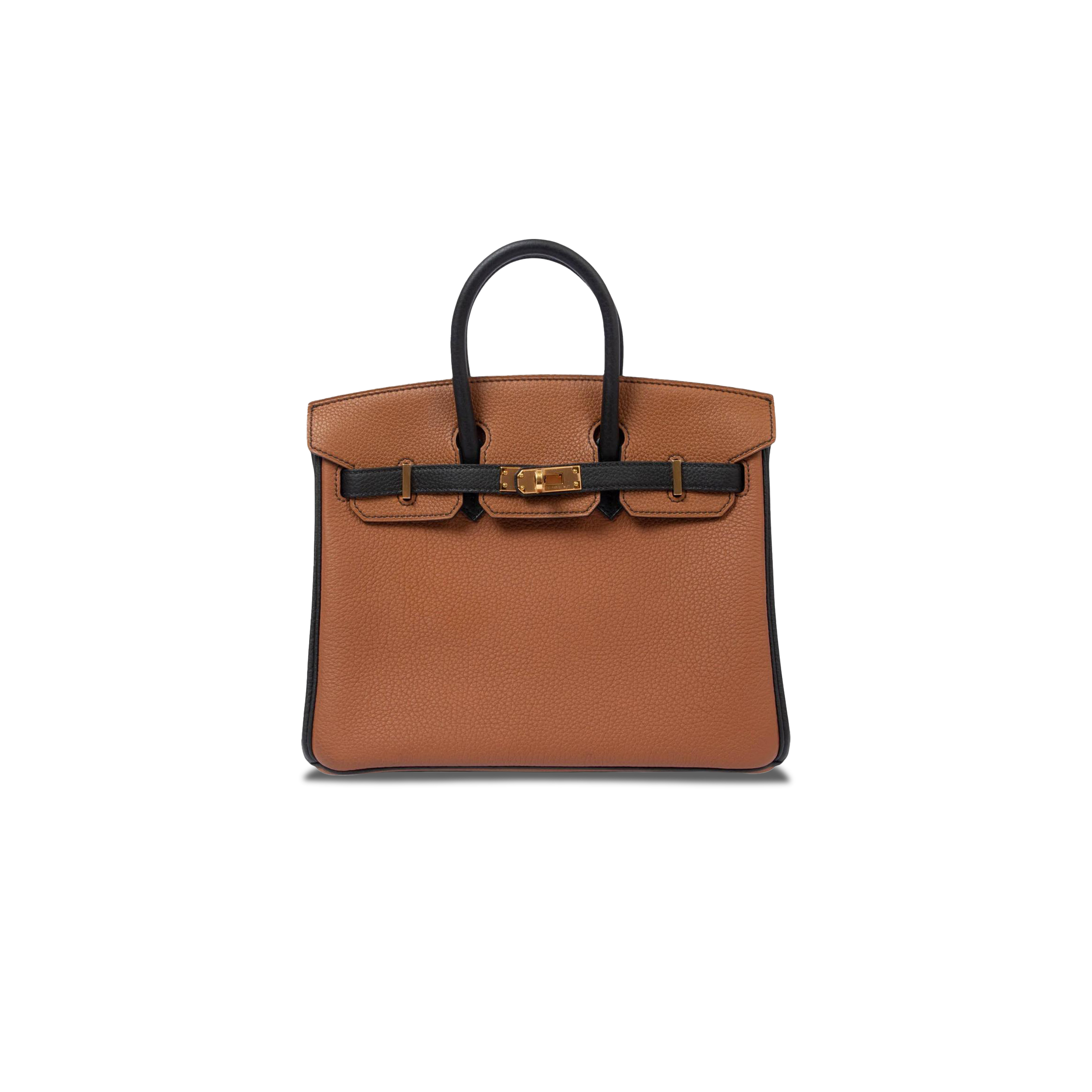 H**mes master birkin 25 camel gold gold buckle bag 3649 (25*20*13cm)